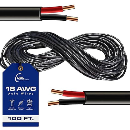 UBL 18/2 Automotive Electrical Wire – 18 AWG 2 Conductor Wire – Flexible