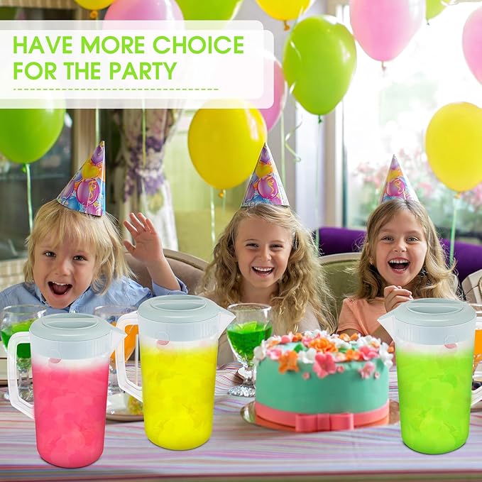 Uiifan 4 Pcs Plastic Water Pitcher