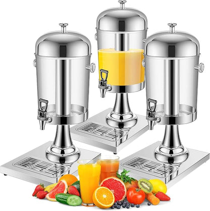Gisafai 3 Pcs 2 Gallon Drink Dispensers