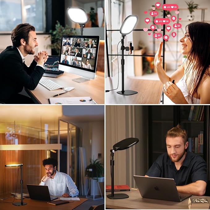 2 Packs Video Conference Lights