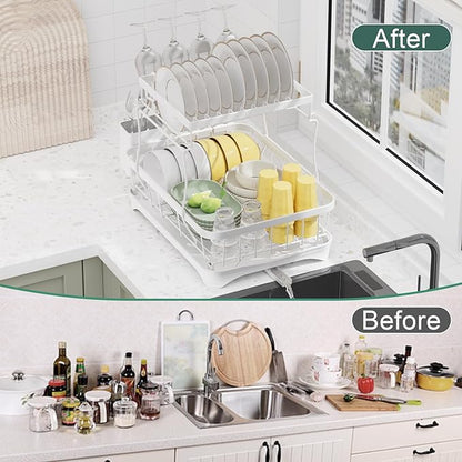 LIYI Dish Drying Rack, Large Dish Rack