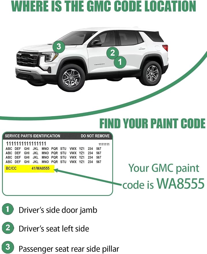 Stealth Gray Metallic(WA928L) Touch Up Paint Pen for GMC,Car Paint Scratch Repair Pen Quick and Easy Fix Auto Paint Scratch