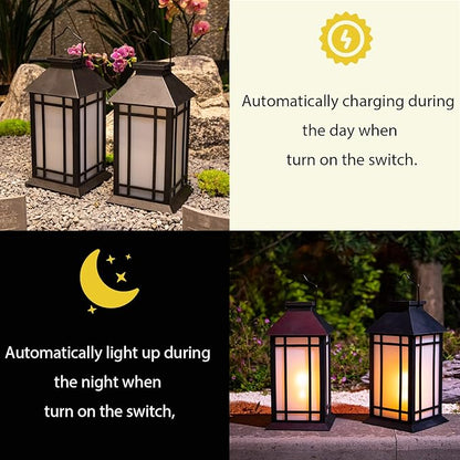 Afirst Solar Lantern Outdoor, Hanging Lights Decorative Outdoor Lighting Waterproof Umbrella Lights for Patio Garden, Table,Party Decor, 2 Pack