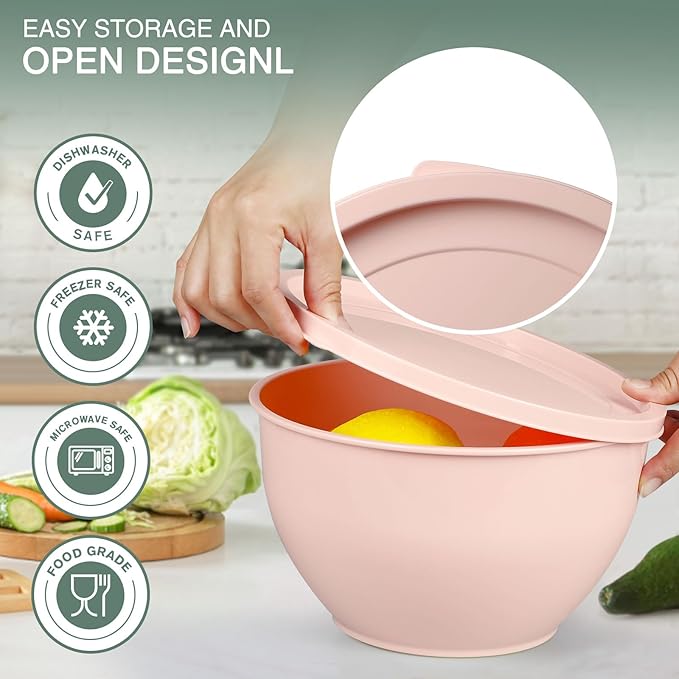 Greentainer Plastic Mixing Bowls