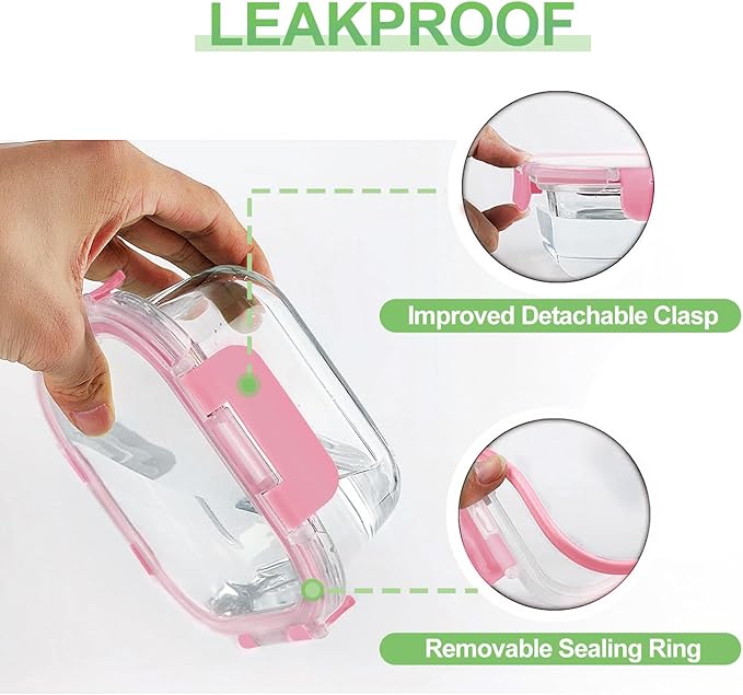 HOMBERKING Glass Food Storage Containers