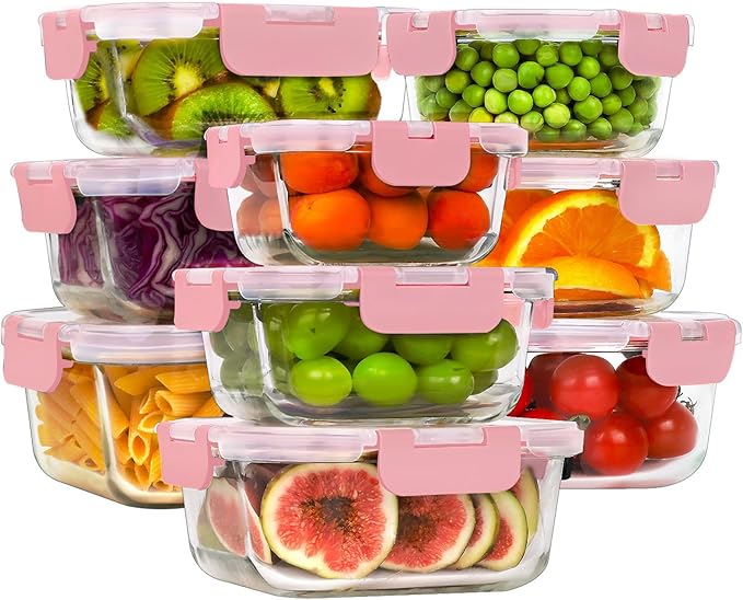 HOMBERKING Glass Food Storage Containers