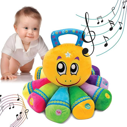 Bundaloo Musical Octopus Plush Toy - Plays Fun Songs and 8 Musical Key Notes | for Children & Toddlers (Octopus)