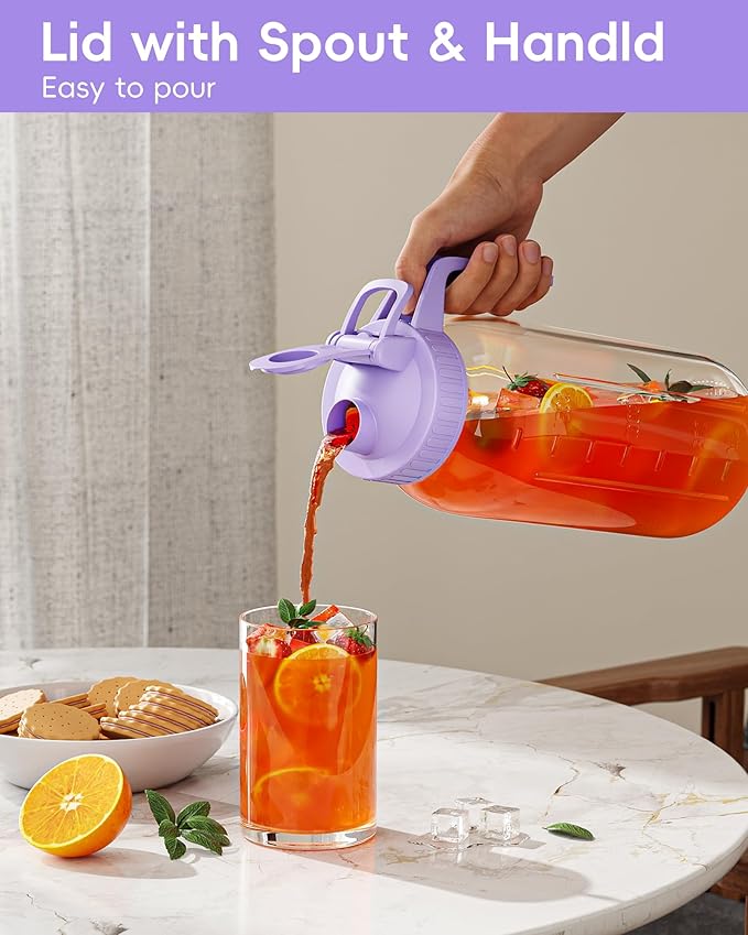 64oz Glass Mason Jar Pitcher