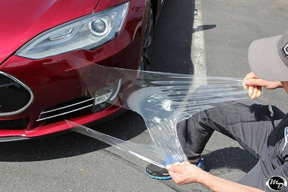 VViViD Satin Clear Paint Protection Bulk Vinyl Wrap Film 12 Inches x 72 Inches Including 3M Squeegee and Black Felt Applicator