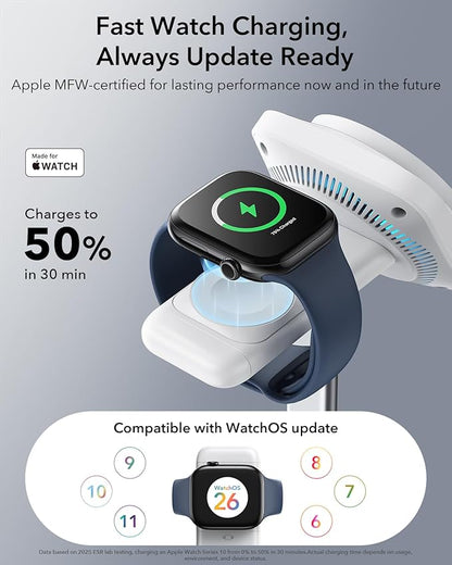ESR for 3 in 1 Charging Station, Qi2.2 Certified 25W MagSafe Charger Stand