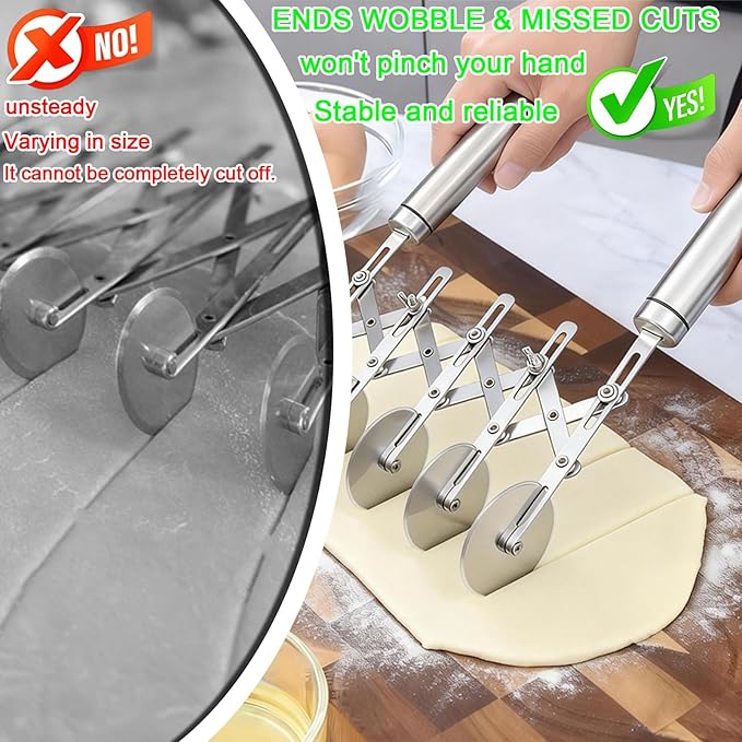 5-Wheel Pastry Cutter & Dough Divider