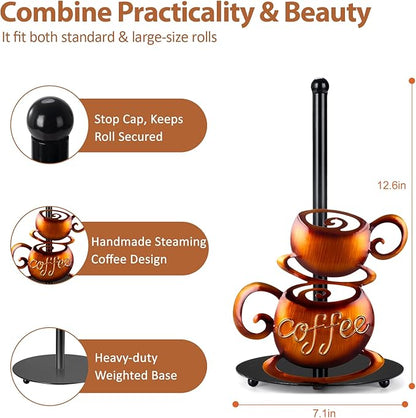 Standing Paper Towel Roll Holder Countertop