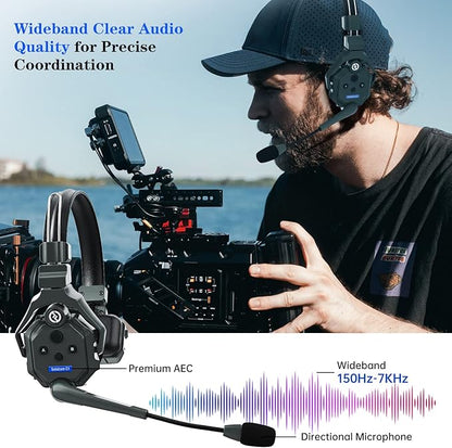Hollyland Solidcom C1 Wireless Headset Intercom System 6-Person Full Duplex