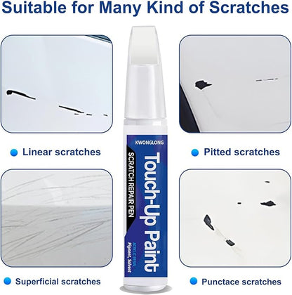 for Chevy Summit White (GAZ/WA8624) Car Touch-Up Paint, Compatible with Chevrolet-GMC Car Paint Scratch Repair Kit, Quick & Easy Solution to Repair