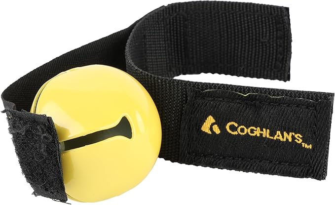 Coghlan's Magnetic Bear Bell with Silencer, Yellow ??Outdoor Safety for Hiking, Camping, and Wildlife Protection ??Noise Alert Deterrent for Bears and Other Wildlife