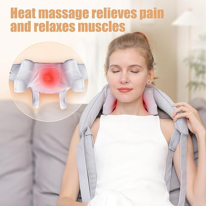 Electric Shiatsu Back and Neck Massager, Cordless Shoulder Massager