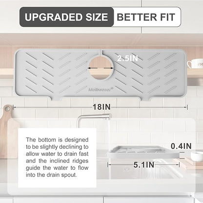 Silicone Faucet Mat for Kitchen Sink – Gen 2 Splash Guard