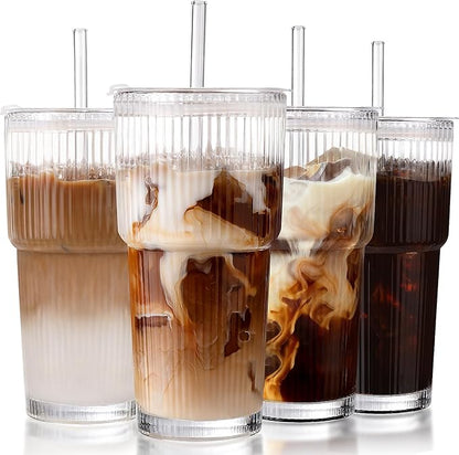 Iced Coffee Cups with Lids: Coffee Bar Accessories