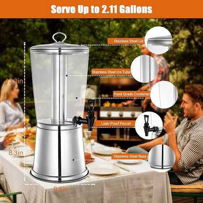 2 Gallons Beverage Dispenser