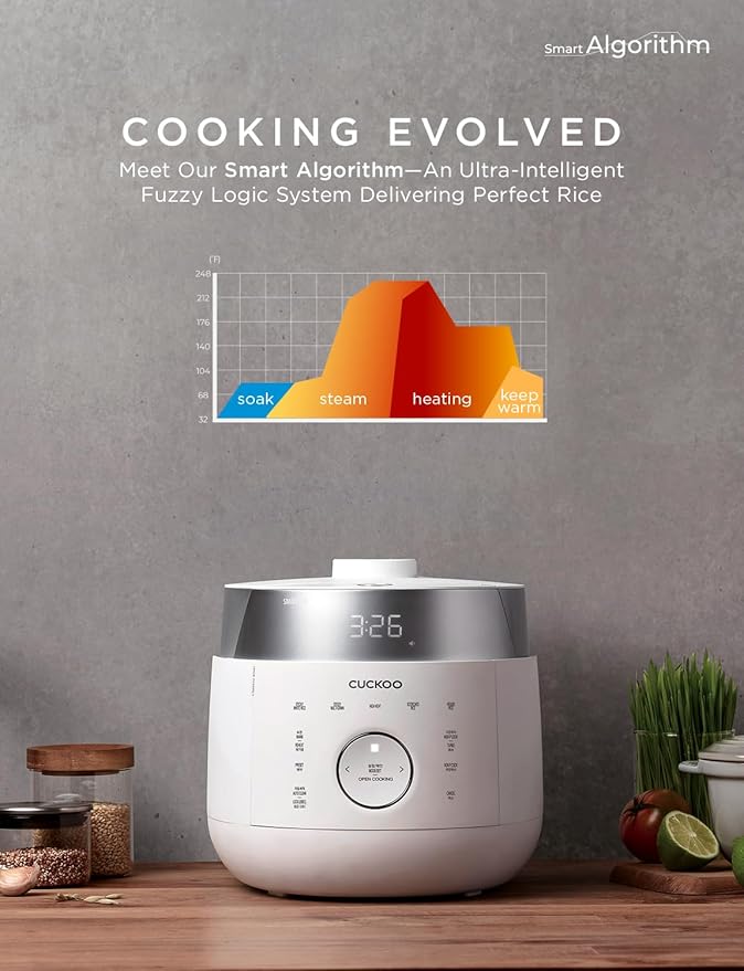CUCKOO Twin Pressure Rice Cooker 6-Cup Uncooked / 12-Cup Cooked