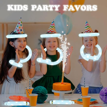 White Glow Sticks Party Favors Supplies Decorations for Wedding, Light Up Sticks Wands Necklaces Bracelets Accessories for Kids & Adults, Wedding Reception Send Off Gifts, Dance Floor Props Essentials