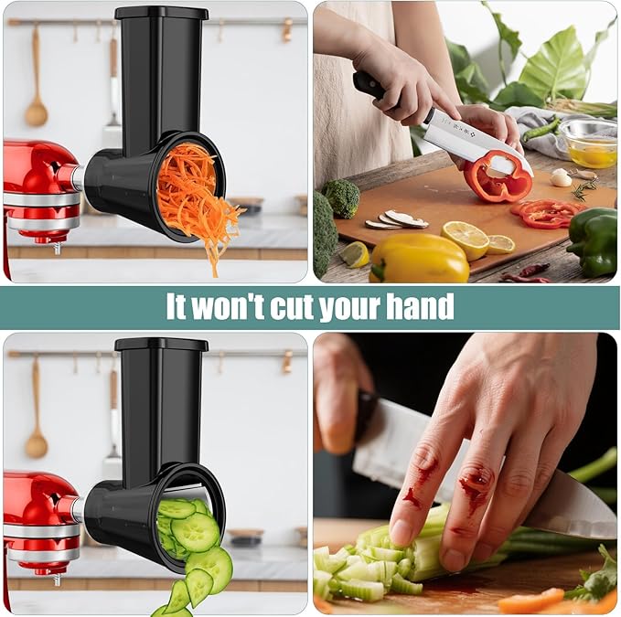 Slicer Shredder Attachment for Kitchenaid Stand Mixer, Salad Machine