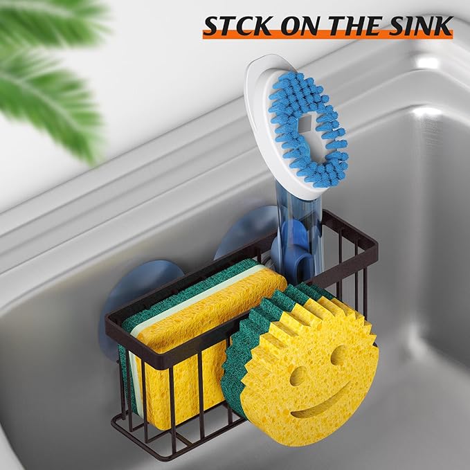 MURLONG Sponge Holder Smiley Face, Sink Caddy