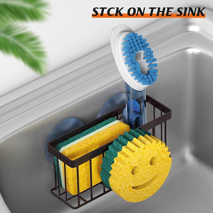 MURLONG Sponge Holder Smiley Face, Sink Caddy