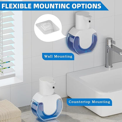 2Pack Automatic Soap Dispenser Touchless, Rechargeable Foaming Soap Dispenser