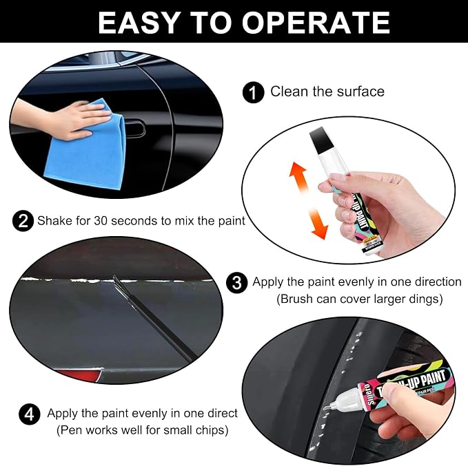 Black Sapphire (475) for BMW Touch Up Paint Pen - Exact OEM Match for Chips & Scratches - Compatible with X3, X5, 3 Series, 4 Series