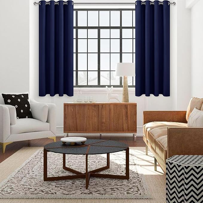 DWCN Extra Wide Curtains 70 Inch, Solid Grommet Living Room Window Treatments