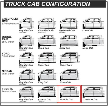 Auto Dynasty 3 Inches Running Boards Compatible with 2005-2020 Toyota Tacoma Double Cab Side Step Nerf Bars, Stainless Steel, Polished Chrome