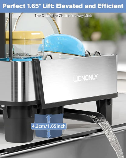 Dish Drying Rack, 304 Stainless Steel Exendable Dish Rack