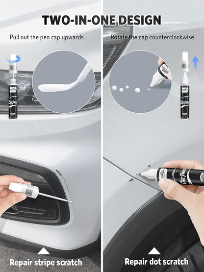 Sapphire Blue Pearl(WCH) for Subaru Touch Up Paint Pen, 2 in 1 Car Scratch Remover with Pen Tip and Brush, Precise Color Match for Car Paint Scratch Repair, Quickly and Easily Fix Chips and Nicks