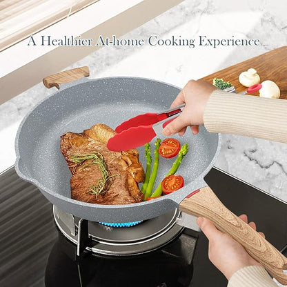 AIKENBBKK Ceramic Frying Pan
