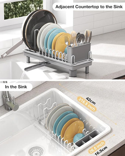 Dish Rack, Carbon Steel Small Dish Drying Rack Rustproof