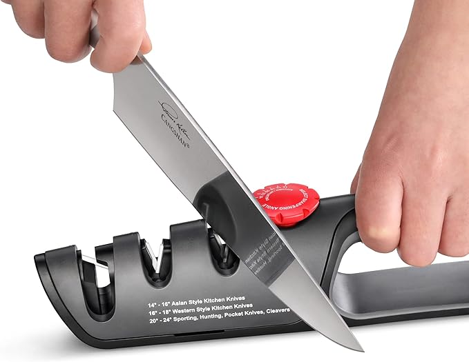 Cangshan 1026108 3-Stage Adjustable 14-24 Degree Professional Knife + Scissor