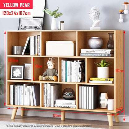 IOTXY Wooden Open Shelf Bookcase