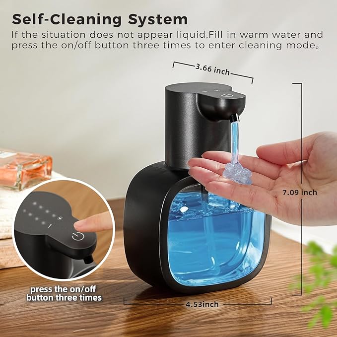Automatic Liquid Soap Dispenser, 17oz/500ml Touchless Rechargeable