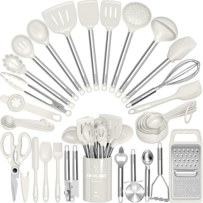 Kitchen Utensils Set-Umite Chef 34 Pcs Silicone Cooking Utensils Set