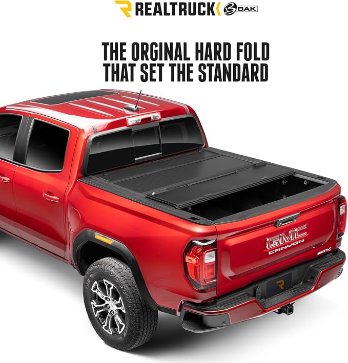 RealTruck BAK BAKFlip G2 Hard Folding Truck Bed Tonneau Cover | 226427 | Fits 2016-2023 Toyota Tacoma w/OE Track System 6' 2" Bed (73.7")