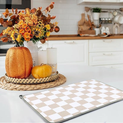 Zonon Dish Drying Mat for Kitchen Counter 16 x 24 Microfiber Absorbent Dish