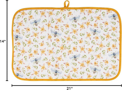 Primitives by Kathy Decorative Kitchen Drying Mat, Full Color Design,