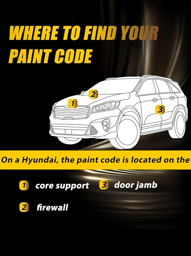 (W6H) Serenity White Pearl Touch Up Paint Compatible with Hyundai, Exact Match Car Paint Pen Automotive Scratch Repair Remover Kit Quick & Easy Solution for Vehicle Chips and Nicks