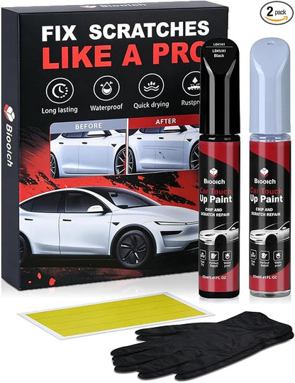 Black L041/A1 for Volkswagen Touch Up Paint Kit[2K Clear Coat Included],Exact Color Match Touch Up Paint for Chip and Scratch