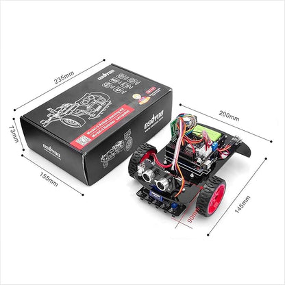 OSOYOO Model 3 Robot Car DIY Starter Kit for Arduino,Educational Motorized Robotics, Remote Control App, Learning How to Code, IOT Mechanical Coding for Teens and Adults