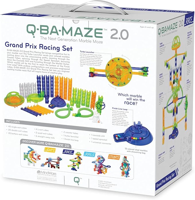MindWare Q-BA-Maze 2.0 Grand Prix Racing Set