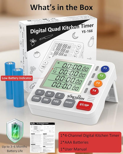 Digital Kitchen Timer for Cooking