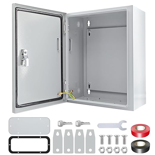 Electrical Box 12 x 10 x 8'' Steel Electrical Junction Box，NEMA 4X Steel
