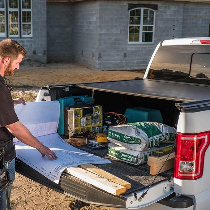 Gator Recoil Retractable Truck Bed Tonneau Cover | G30481 | Fits 2019 - 2025 Chevy/GMC Silverado/Sierra 1500, works w/ MultiPro/Flex tailgate (Will not fit Carbon Pro Bed) 5' 10" Bed (70")